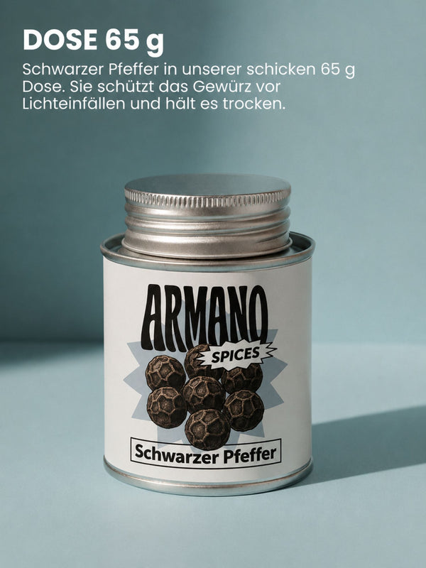 Schwarzer Tellicherry Pfeffer