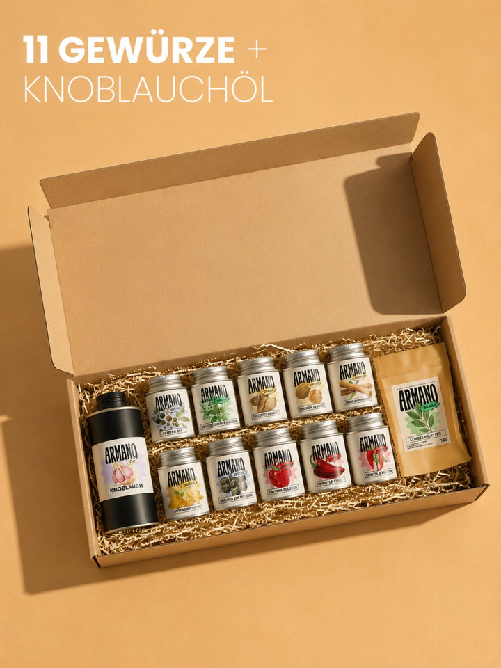 Gewürzbox inkl. Knoblauchöl