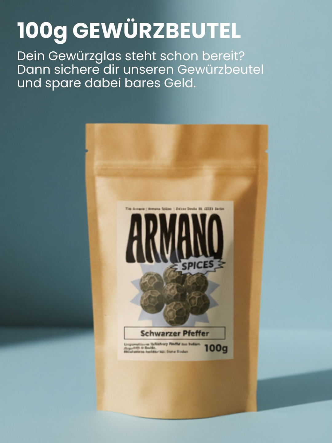 Schwarzer Tellicherry Pfeffer